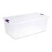 Sterilite Clear View Storage Container Tote w/Latching Lid Plastic in Indigo/White | 16,110 Quart | Wayfair 16 x 17641704