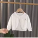 New Girls Thin Long Sleeves Cardigan Jacket Ruffle baby Girl Knit Cardigan Sun Protection Clothing