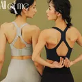 Soutien-gorge sexy sans couture pour femme fermeture au dos brassière de fitness coussretours