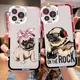 Coque de téléphone avec motif de chien bouledogue français pour Samsung S 20 S 21 S 22 S 23 lite