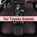 Tapis de sol de voiture pour Toyota Avensis T250 2003 ~ 2009 Polymères en cuir de luxe Tapis
