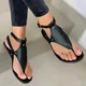 Thong Sandals For Women Open Toe Shoes Flat Beach Sandals Ladies Buckle Strap Flip Flops Shoes Cork