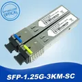 2pcs SC Module SFP Gigabit DDM BIDI Mini Gbic 1000Mbps Fiber Émetteur-Récepteur Sfp Module