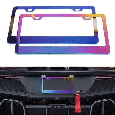 1Pc US Model License Plate Frame Car License Plate Frame License Cover Holder