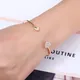 Crystal Heart Bangles for Women Gold Color Opening Cuff Adjustable Ladies Bangles Fashion Wedding