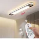 Led Ceiling Lights Remote Control Lamp Rectangular Aisle Lights Long Strip Living Room Kitchen