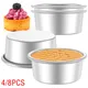 4/8Pcs Cake Mold Baking Pan Non-Stick Round Cake Tin Stainless Steel Bakeware Biscuit Pastry Cake