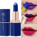 Blue Rose Lipstick Makeup Temperature Color Changing Lipstick Velvet Matte Moisturizing Waterproof