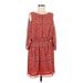 Max Studio Casual Dress: Red Print Dresses - Women's Size Medium