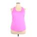 Fila Sport Active Tank Top: Pink Activewear - Women's Size 2X-Large