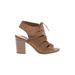 SODA Mule/Clog: Tan Solid Shoes - Women's Size 7 1/2 - Open Toe