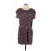 BCBGeneration Casual Dress - DropWaist: Purple Floral Motif Dresses - Women's Size 10