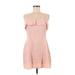 ASOS Casual Dress - Mini Square Sleeveless: Pink Solid Dresses - Women's Size 8