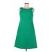 Ralph Lauren Cocktail Dress - A-Line: Green Solid Dresses - Women's Size 8