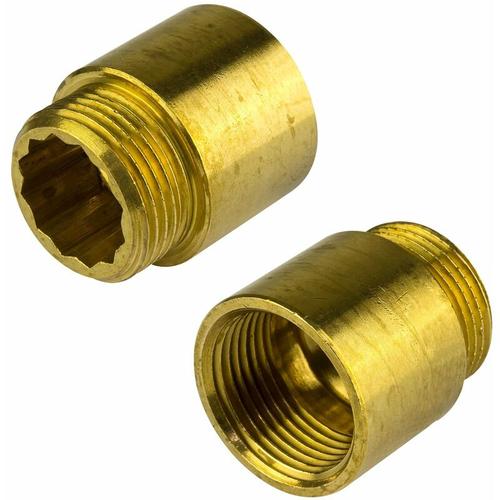 Hahnverlängerung 1x20mm Messing Gewindeverlängerung Rohrverlängerung Fitting