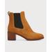 Hazel Suede Chelsea Booties