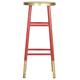 Le fer Tabouret de bar en Rouge/Or