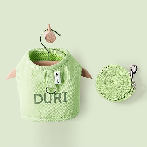 Hunde Katzen Geschirre Leinen Einstellbar Tragbar Langlebig Outdoor Gehen Buchstabe Image