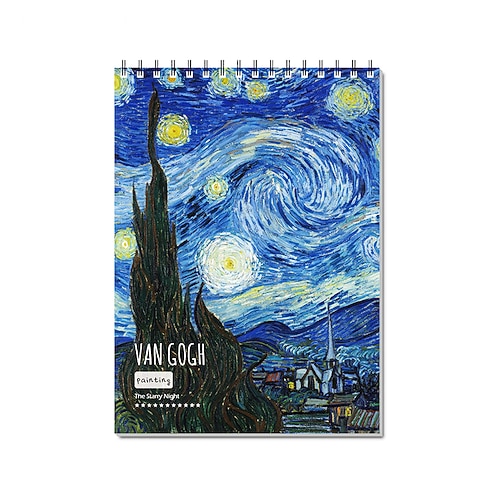 1 Stück Skizzenbuch, 45 Blatt Künstlerskizzen-Zeichenblock, A4-Skizzenblock Kunst, Kohle für Studenten, Künstler, Zeichnen, Malen Image