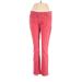 LC Lauren Conrad Jeans - Mid/Reg Rise: Pink Bottoms - Women's Size 8 - Dark Wash
