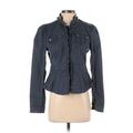 Banana Republic Jacket: Short Blue Print Jackets & Outerwear - Women's Size 4