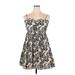 J and J by Janie and Jack Casual Dress - Mini Sweetheart Sleeveless: Tan Dresses - New - Women's Size 16