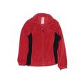 Columbia Fleece Jacket: Red Print Jackets & Outerwear - Kids Girl's Size 18