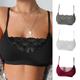 Mutipack Women's Wireless Bra Set Sports Bras Fixed Straps 3/4 Cup 3 Pcs Breathable Lace Pure Color Pull-On Closure Date Party Evening Casual Daily
