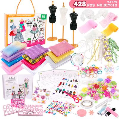 Children's Clothing Design Sewing Set for 6-12 Year Old Girls Enlightenment DIY Handmade Creative Production of Children's Clothing Toys