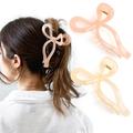 2PCS Elegant Bow Hair Claw Clips Stylish Large Hair Clips for Thin and Thick Hair Holiday Gift for Teen Girls Chic Hair Styling Accessories for Women