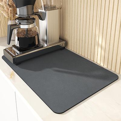 Coffee Mat, Coffee Maker Mat for Countertops, Absorbent Dish Drying Mat for Kitchen Counter, Under Coffee Maker Coffee Machine Coffee Pot Espresso Machine Dish Rack