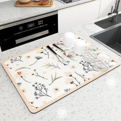 Coffee Mat, Coffee Maker Mat for Countertops, Absorbent Dish Drying Mat for Kitchen Counter, Under Coffee Maker Coffee Machine Coffee Pot Espresso Machine Dish Rack