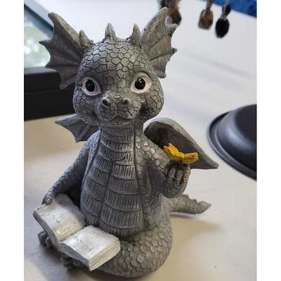 Garden Dragon Meditation Prayer Resin Ornaments Garden Resin Crafts Decoration