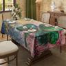 Whirlpool Print Rectangle Tablecloth Waterproof Rectangular Table Cloth for Kitchen Dining