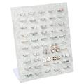 Velvet Display Case Jewelry Ring Displays Stand Board Holder Storage Box Plate Organizer