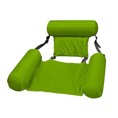 Foldable Pool Seat Floating Chair Inflatable Lounge Chairs Inflatable Water Hammock Lake Float Bed Lazy Seat for Swimming Pool