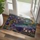 Purple Sparkling Tree of Life Doormat Non-Slip Oil Proof Rug Indoor Outdoor Mat Bedroom Decor Bathroom Mat Entrance Rug Door Mat