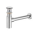 Faucet Accessory Superior Quality - Contemporary Copper Pop-up Water Drain Without Overflow Chrome