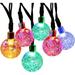 NEX Outdoor Solar String Lights 31.16FT 50 LED Waterproof Fairy Crystal Ball Light - Colorful Light