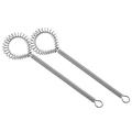 2 Pcs Tools Coffee Cream Mixer Spring Stirrer Kitchen Accessory Frother Whisks Filter Dough Stainless Steel Baby