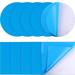 Janrevotw 10 Pieces Self-Adhesive Pvc Pool Patch Repair Kit Vinyl Inflatable Pool Patches Pool Patches For Above Ground Pools Inflatable Boats Products(Blue)