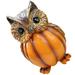 Models Halloween Decore DÃ©cor Owl Shelf Sitter Resin Sculpture Adorable Figurine Pumpkin Statue