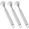 Coconut Grated 3 Pcs Metal Coconuts Meat Removal Tool Scrapers Stainless Steel Handheld