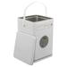 Laundry Detergent Tin Box Powders Dispenser Washing Storage Beads Containers for Metal Bucket Pods White