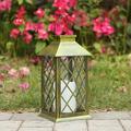 Solar Lantern LED Outdoor Solar Lamp with LED Candle Flame Fire Effect Wireless Rechargeable Portable for Garden Patio Courtyard Outdoor