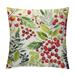 Chilfamy Watercolor Holly Christmas Lumbar Pillow Covers Seasonal Green Leaves Red Berry Xmas Pillow Cases Winter Holiday Throw Pillows Farmhouse Home Decor For Sofa Couch Bedroom Outdoor