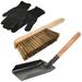 Cleaning Fireplace Shovel Multi- Functional Stove and Brush Barbecue Work Iron Wood