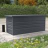 Soana Garden Shed - Baule contenitore da giardino esterno 165x69x62cm in acciaio Innsbruck