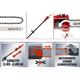 Svettatoio telescopico gc-ec 7520T 750W barra 200MM manico 185-280CM
