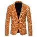 Mens Shining Plus Size Solid Blazer DJ Singers Nightclub Costume Stylish Suit Jacket Stage Men s Suits Full Sequined Jacket
